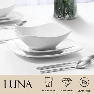 Foto 2 | Foto 2 | Juego De Platos Zulay Kitchen Luna De 12 Piezas De Porcelana Para 4 Personas - Venta Internacional.