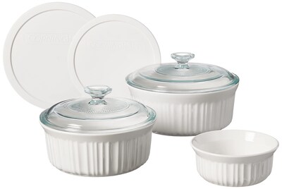 Foto 1 | Foto 1 | Juego De Utensilios Para Hornear Corningware French White 7 Piezas De Cerámica Con Tapas - Venta Internacional.