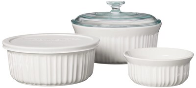 Foto 2 | Foto 2 | Juego De Utensilios Para Hornear Corningware French White 7 Piezas De Cerámica Con Tapas - Venta Internacional.