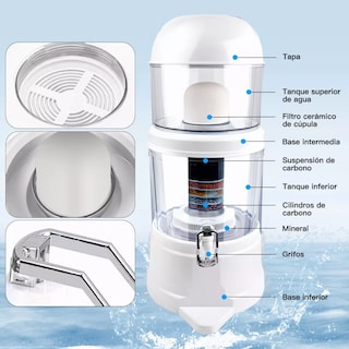 Foto 5 | Foto 5 | Filtro de Agua Purificador Alcalino Mineralizador 14 l Eo Safe Imports Esi-10624 Transparente