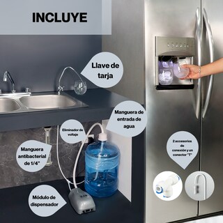 Foto 3 | Foto 3 | Bomba Dispensadora 2 En 1 De Agua Y Hielo Eléctrica Refrigerador Dúplex Con Llave De Tarja