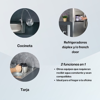Foto 4 | Foto 4 | Bomba Dispensadora 2 En 1 De Agua Y Hielo Eléctrica Refrigerador Dúplex Con Llave De Tarja