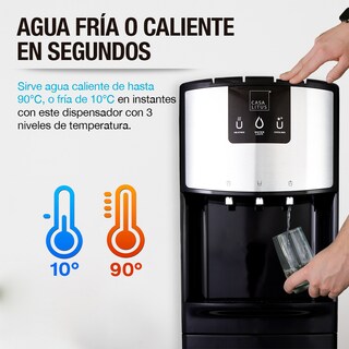 Foto 3 | Foto 3 | Dispensador De Agua Fría Caliente Garrafón Oculto 3 Temperaturas, Casa Litus, Color Negro
