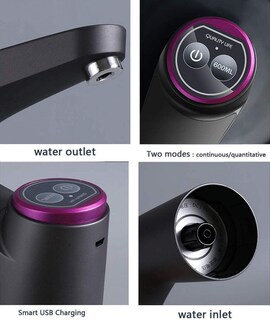 Foto 3 | Foto 3 | Bomba De Botella De Agua Portátil Con Carga Usb Y Apagado Automático - Venta Internacional.