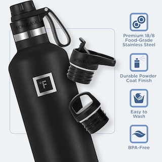 Foto 5 | Foto 5 | Botella De Agua Iron °flask Para Acampar Y Senderismo, 950 Ml, Dark Night - Venta Internacional.