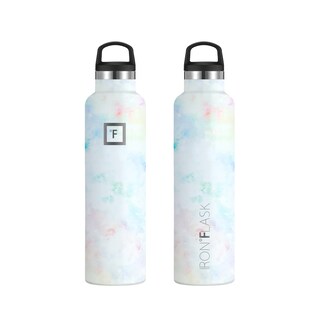 Foto 5 | Foto 5 | Botella De Agua Iron °flask Para Acampar Y Senderismo, 700 Ml, Perla, Con 3 Tapas - Venta Internacional.