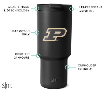 Foto 2 | Foto 2 | Vaso Sencillo Y Moderno De Purdue Boilermakers, Con Aislamiento De 900 Ml - Venta Internacional.