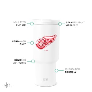 Foto 2 | Foto 2 | Vaso Sencillo Y Moderno De La Nhl Detroit Red Wings De 900 Ml - Venta Internacional.