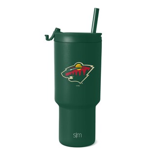 Foto 1 | Foto 1 | Vaso Simple Modern Nhl Minnesota Wild De 900 Ml Con Tapa Y Pajita - Venta Internacional.