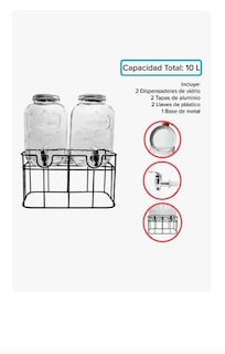 Foto 2 | Foto 2 | Dispensadores Xtellar 2 Piezas de 5 L C/U
