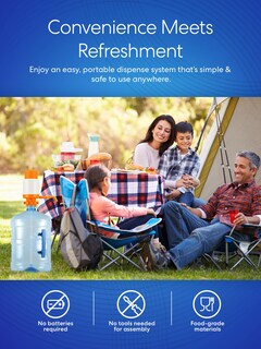 Foto 3 | Foto 3 | Bomba De Agua Brio Universal Manual Para Botellas De 8 A 23 Litros Color Naranja - Venta Internacional.