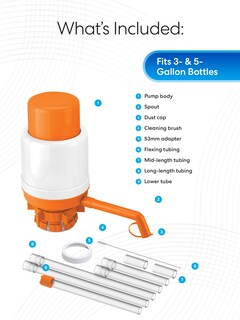 Foto 4 | Foto 4 | Bomba De Agua Brio Universal Manual Para Botellas De 8 A 23 Litros Color Naranja - Venta Internacional.