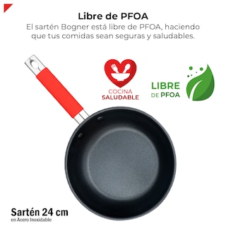 Foto 7 | Foto 7 | Bogner Sartén De Acero Inoxidable De 24cm Antiadherente Bfp24