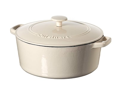 Foto 1 | Foto 1 | Cazuela Cuisinart Chef's Classic De Hierro Fundido Esmaltado 7 Litros Crema - Venta Internacional.