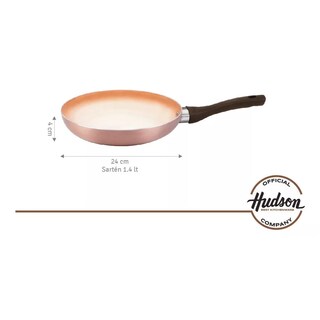 Foto 2 | Foto 2 | Sartén Hudson 24 cm Aluminio Espesor 2 mm 3 Capas Antiadherente Cerámico color Cobre
