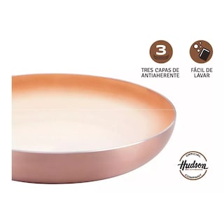 Foto 6 | Foto 6 | Sartén Hudson 24 cm Aluminio Espesor 2 mm 3 Capas Antiadherente Cerámico color Cobre