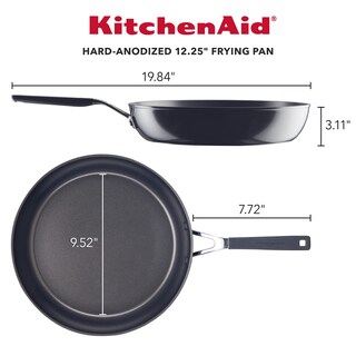 Foto 2 | Foto 2 | Sartén Kitchenaid, Dura, Anodizada, Antiadherente, 31 Cm, Color Negro Ónice - Venta Internacional.