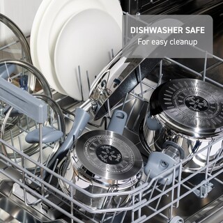 Foto 7 | Foto 7 | Sartén T-fal Essentials De Acero Inoxidable De 3,5 L Con Tapa, Color Plateado - Venta Internacional.