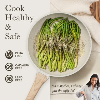 Foto 4 | Foto 4 | Sartén Carote De Granito Antiadherente De 30 Cm Sin Pfoa, Color Blanco - Venta Internacional.