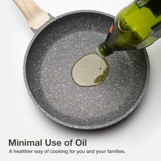 Foto 5 | Foto 5 | Sartén Carote De Granito Antiadherente Con Tapa De Cristal De 30 Cm - Venta Internacional.