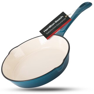 Foto 1 | Foto 1 | Sartén Hamilton Beach De Hierro Fundido Esmaltado, 20 Cm, Color Azul Marino - Venta Internacional.