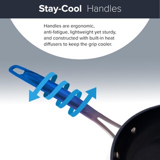 Foto 5 | Foto 5 | Juego De Sartenes Nuwave De 3 Piezas Forjadas Y Ligeras, Color Azul Duralon - Venta Internacional.