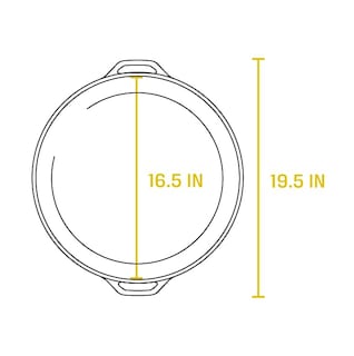 Foto 6 | Foto 6 | Sartén Lodge De Hierro Fundido, 17 Pulgadas, Presazonada Con Doble Asa - Venta Internacional.