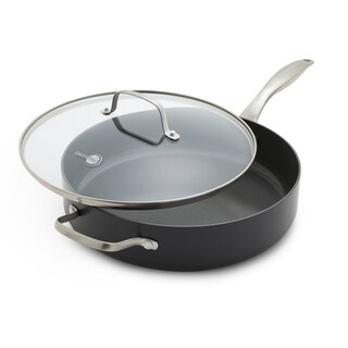 Foto 1 | Foto 1 | Sartén Greenpan Canterbury De Cerámica Anodizada Dura De 5 Cuartos De Galón, Color Negro - Venta Internacional.