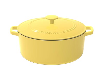 Foto 1 | Foto 1 | Cazuela Cuisinart Chef's Classic De Hierro Fundido Esmaltado De 7 Litros, Color Amarillo - Venta Internacional.
