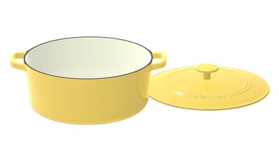 Foto 2 | Foto 2 | Cazuela Cuisinart Chef's Classic De Hierro Fundido Esmaltado De 7 Litros, Color Amarillo - Venta Internacional.