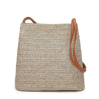 Foto 4 | Foto 4 | Bolso Tipo Bandolera Huoguo Hecha A Mano De Punto De Paja - Venta Internacional.