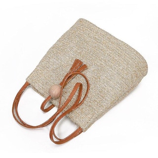Foto 3 | Foto 3 | Bolso Tipo Bandolera Huoguo Hecha A Mano De Punto De Paja - Venta Internacional.