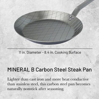 Foto 2 | Foto 2 | Sartén Para Carne De Buyer Mineral B Acero Al Carbono 28 Cm De Diámetro - Venta Internacional.