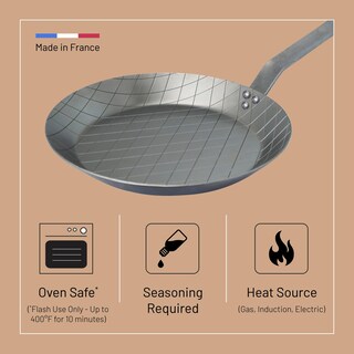 Foto 3 | Foto 3 | Sartén Para Carne De Buyer Mineral B Acero Al Carbono 28 Cm De Diámetro - Venta Internacional.