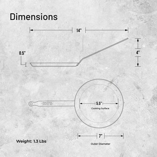Foto 7 | Foto 7 | Pan De Buyer Crepé Y Tortilla De Acero Al Carbono Azul 18 Cm - Venta Internacional.