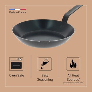 Foto 3 | Foto 3 | Sartén De Buyer Acero Al Carbono Azul 26 Cm De Diámetro Apta Para Horno - Venta Internacional.