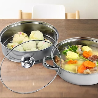Foto 3 | Foto 3 | Olla de Cocina con 2 Capas Belug color Plata