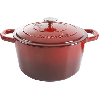 Foto 1 | Foto 1 | Olla Crock-Pot de Hierro Fundido Esmaltado Artesanal Roja 7 Cuartos de Galón - Venta Internacional