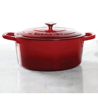 Foto 2 | Foto 2 | Olla Crock-Pot de Hierro Fundido Esmaltado Artesanal Roja 7 Cuartos de Galón - Venta Internacional