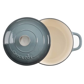 Foto 4 | Foto 4 | Olla Crock-Pot de Hierro Fundido Esmaltado Artesanal Gris 7 Cuartos de Galón - Venta Internacional