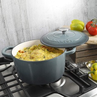 Foto 6 | Foto 6 | Olla Crock-Pot de Hierro Fundido Esmaltado Artesanal Gris 7 Cuartos de Galón - Venta Internacional