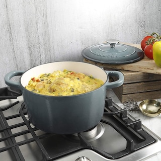 Foto 7 | Foto 7 | Olla Crock-Pot de Hierro Fundido Esmaltado Artesanal Gris 7 Cuartos de Galón - Venta Internacional