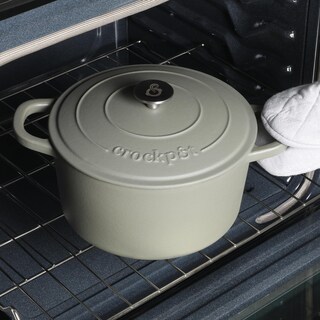 Foto 5 | Foto 5 | Horno holandés Crock-pot Artisan Hierro Fundido Esmaltado 7 Litros Verde Mate - Venta Internacional