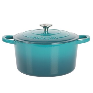 Foto 1 | Foto 1 | Oven Dutch Oven Crock-pot Artisan Redonda 6 Litros Color Verde Azulado Esmaltada - Venta Internacional