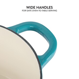 Foto 5 | Foto 5 | Oven Dutch Oven Crock-pot Artisan Redonda 6 Litros Color Verde Azulado Esmaltada - Venta Internacional