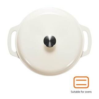 Foto 2 | Foto 2 | Horno Holandés Amazon Basics De Hierro Fundido Esmaltado, 6 Litros, Blanco - Venta Internacional.