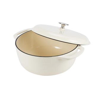 Foto 3 | Foto 3 | Horno Holandés Amazon Basics De Hierro Fundido Esmaltado, 6 Litros, Blanco - Venta Internacional.