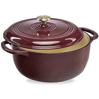 Foto 1 | Foto 1 | Olla Best Choice Products Hierro Fundido Esmaltado 7,5 L Tinto - Venta Internacional