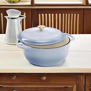 Foto 5 | Foto 5 | Horno Holandés Best Choice Products 6 Litros Hierro Fundido Esmaltado Azul - Venta Internacional