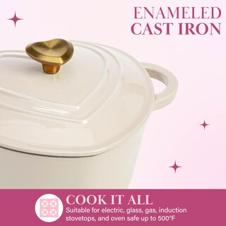 Foto 5 | Foto 5 | Horno Holandés Paris Hilton de Hierro Fundido Esmaltado 2 L color Crema - Venta Internacional